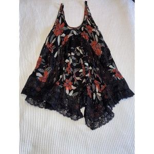 Free people voile trapeze dress